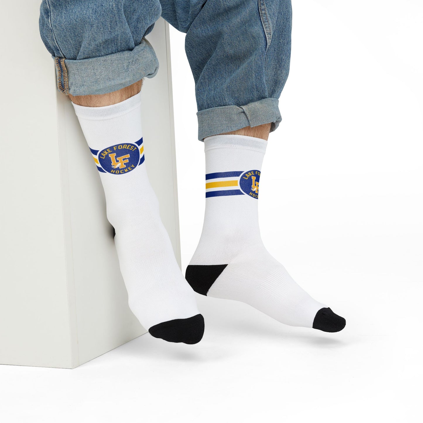 Lake Forest Hockey Crew Socks