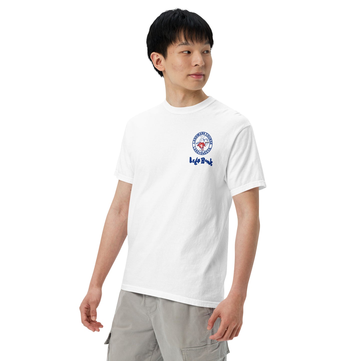 Left Bank Lake Forest Map Garment-Dyed T-Shirt