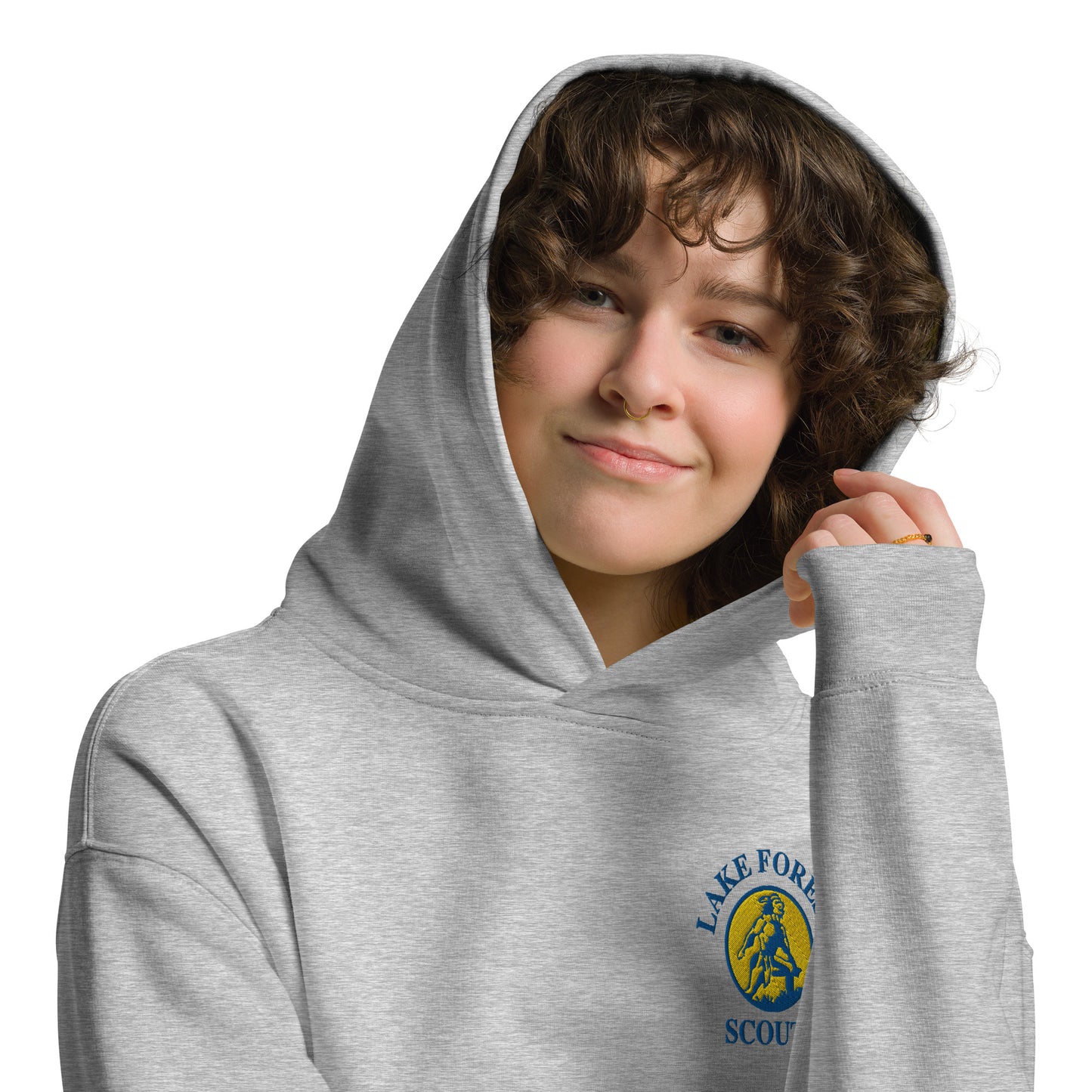 Lake Forest Scouts Vintage Mascot Logo Unisex oversized hoodie